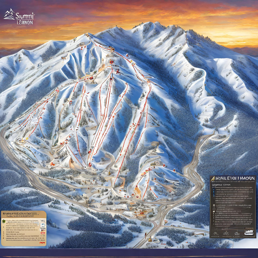 ski run map